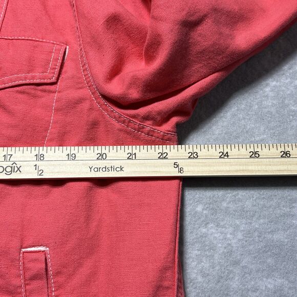 Eddie Bauer Coral Lightweight Button Down Jacket  Linen Blended Size:  X-Large - Picture 8 of 12